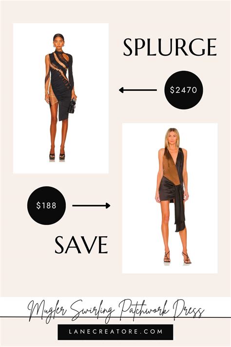 mugler mini dress dupe